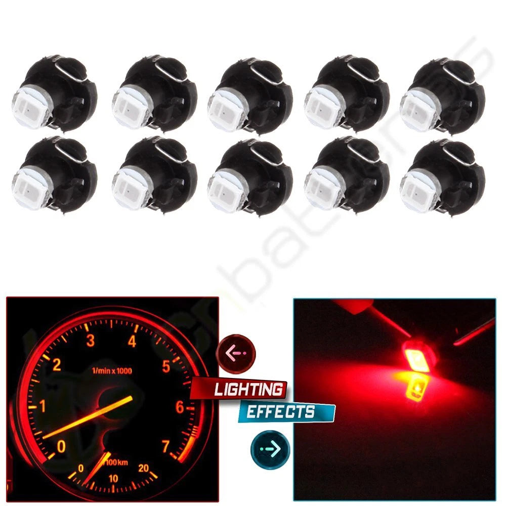10Pcs T3 Neo Wedge 1SMD LED Bulb for HVAC Climate Control Light Panel
