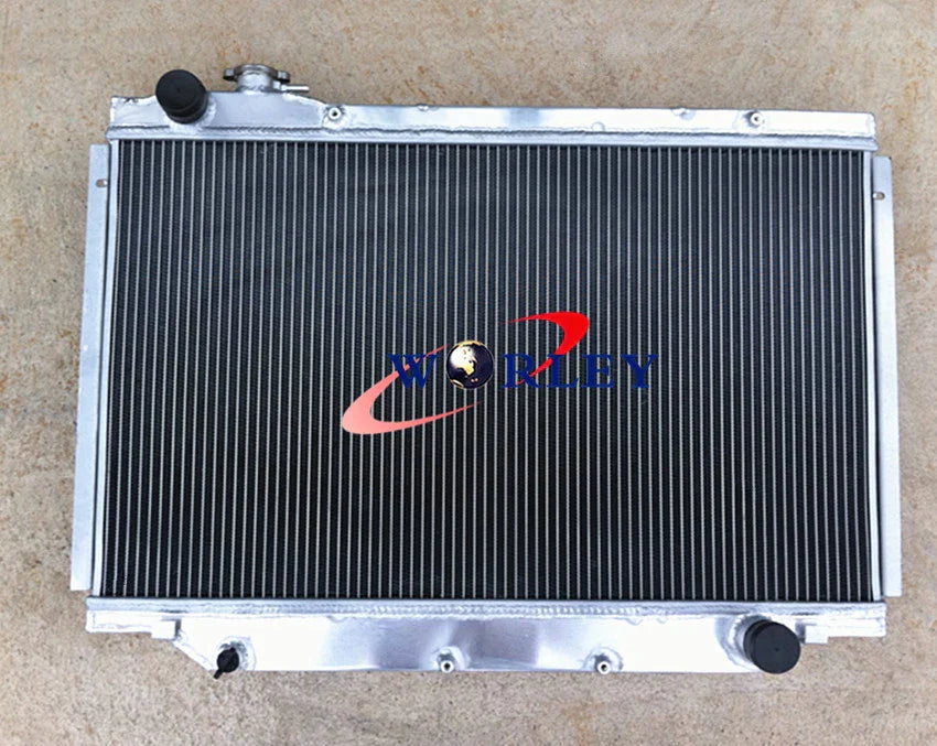 Aluminum Radiator + RED Hose for Toyota Land Cruiser 80 Series (90-98)