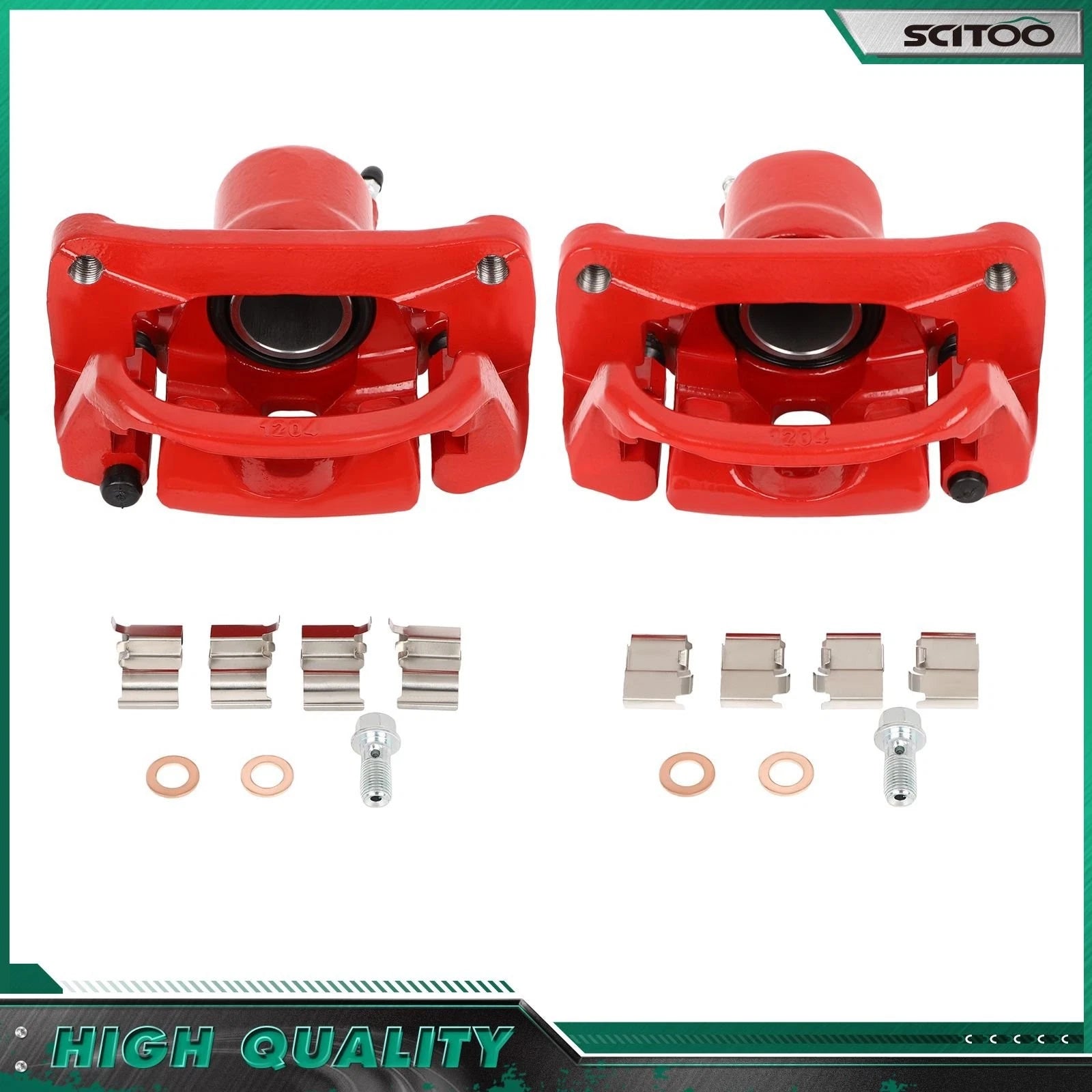 Rear Brake Calipers w/Bracket for Toyota Sequoia Tundra (2007–2016)