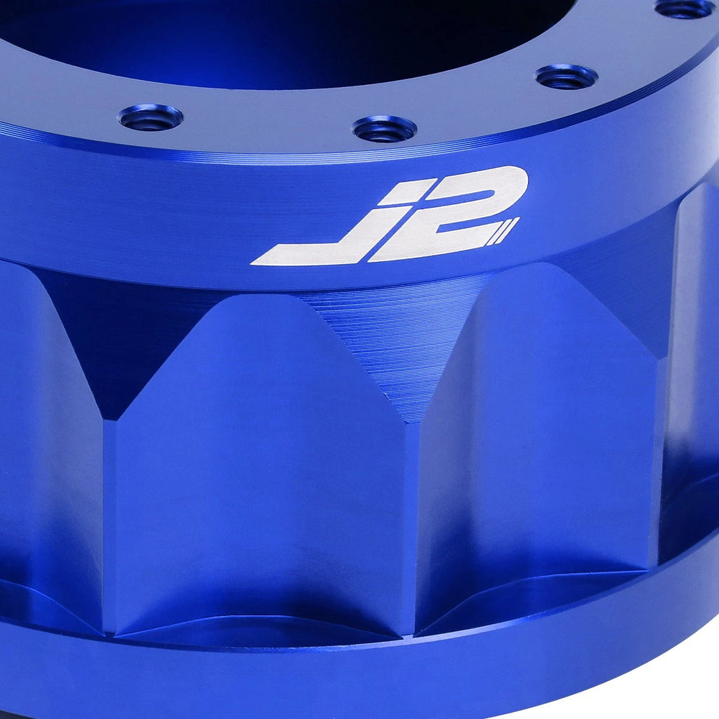 J2 6-Bolt Steering Wheel Hub Adapter for Honda Accord Prelude (1990–1996) Blue