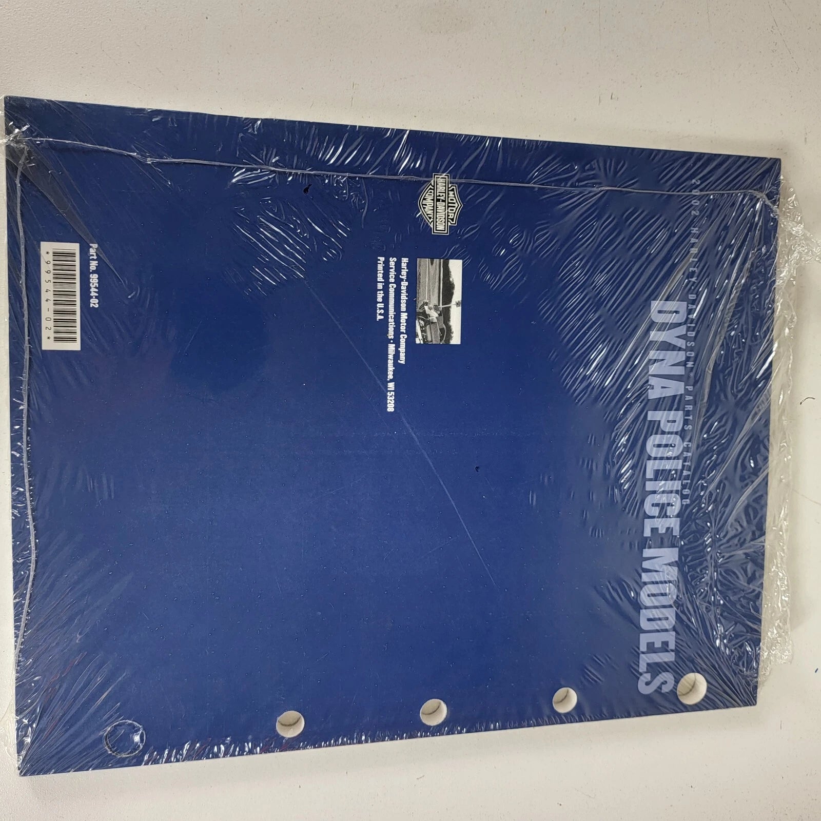 Factory Parts Manual for Harley Davidson FXD Dyna Police (2002) 99544-02