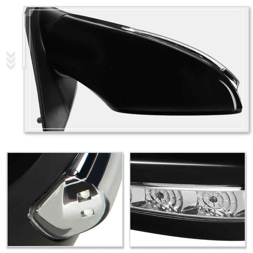 Power Textured Cover Side Rear View Mirror for Ford Mustang (2010–2012)