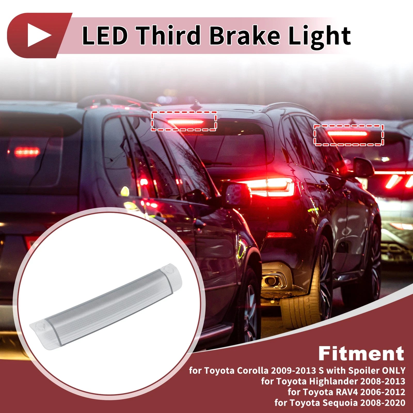 LED Third Brake Light for Toyota Corolla (2009–2013) 81570-42070