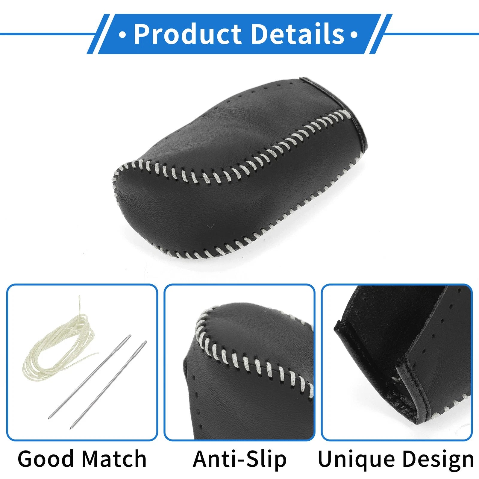 1 Pc Gear Shift Knob Cover for Hyundai Tucson (2010–2013) Black Beige