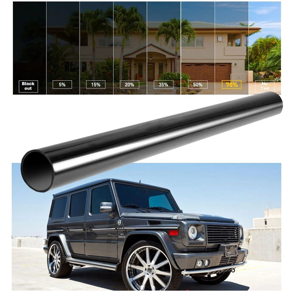 Window Tint Film 70% VLT for Car Home Office Glass (20" x 10')