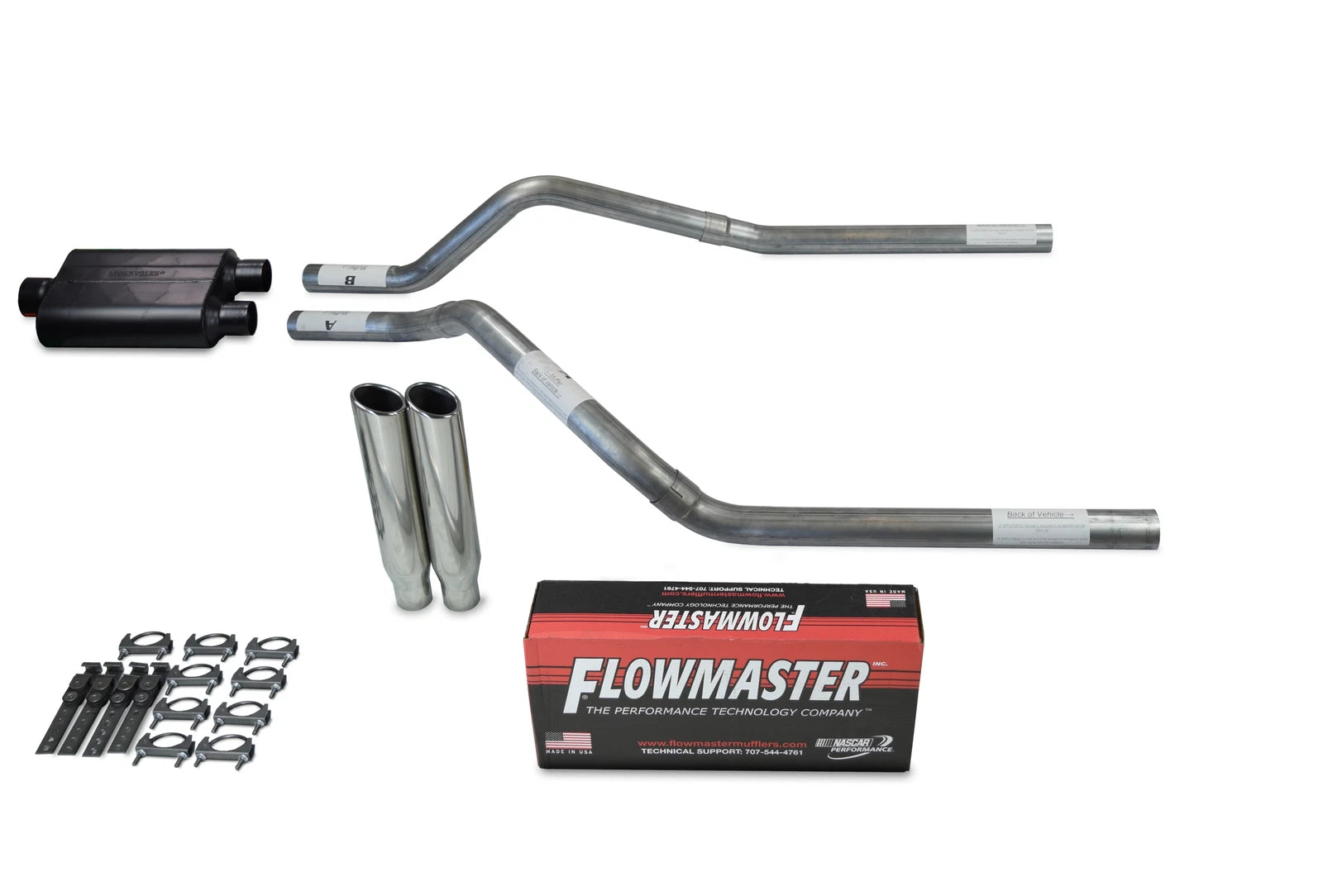 Dual Exhaust Kit for GMC Jimmy (2000–2004) - 2.5" Flowmaster 40 Series