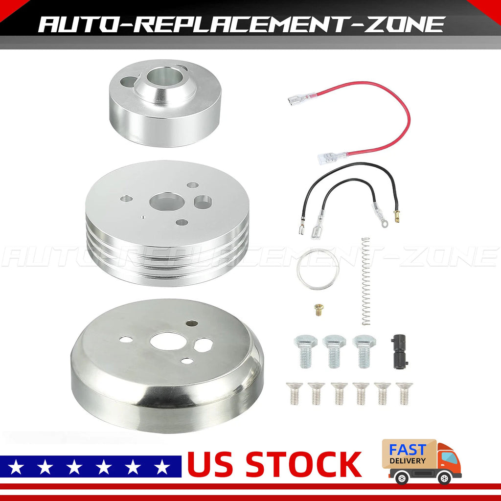 Polished Steering Wheel Hub Adapter for Flaming River/Ididit (A01-56P)