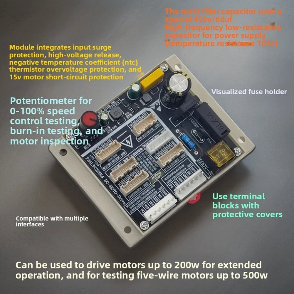 Brushless Motor Driver Board with Surge Protection for