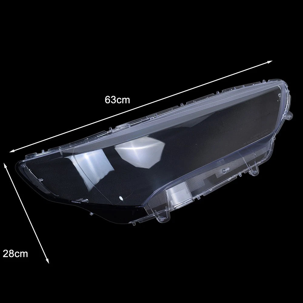 Set of 2 Left + Right Headlight Clear Lens Shells for Acura TLX (2018–2020)