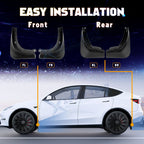 Mud Flaps Front Rear Splash Guards for Tesla Model 3 (2016-2023)