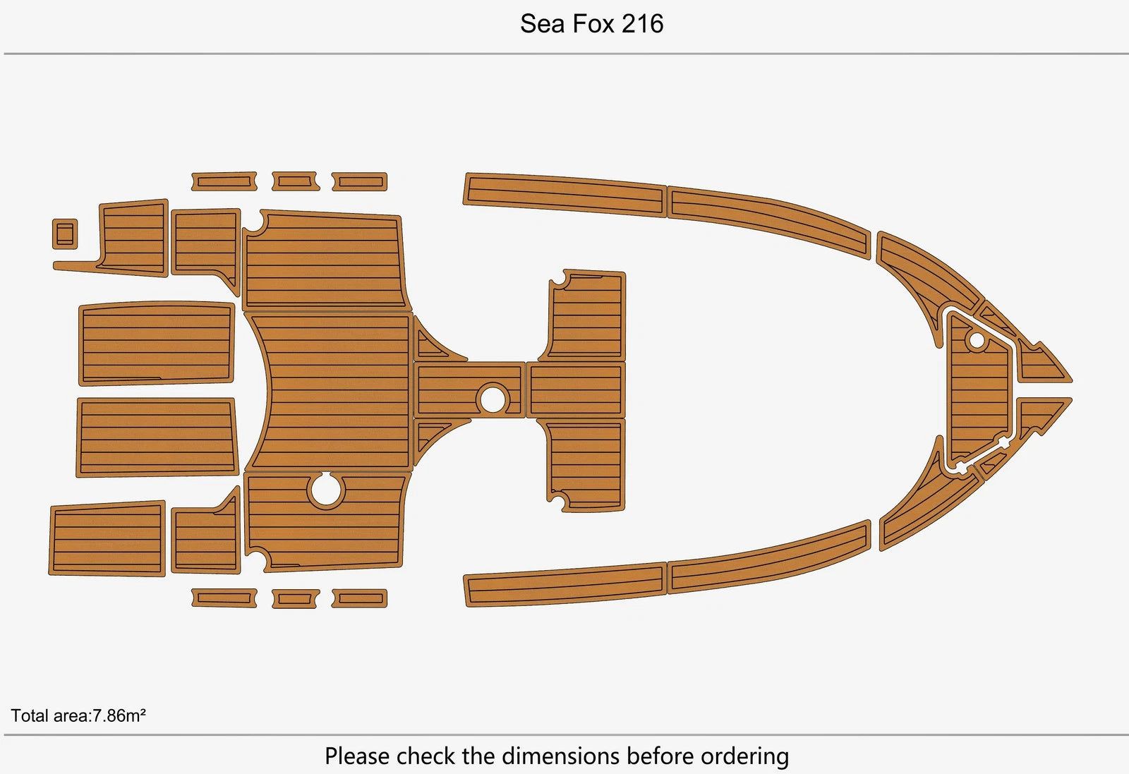 Seadek EVA Foam Pad Flooring for Sea Fox 216
