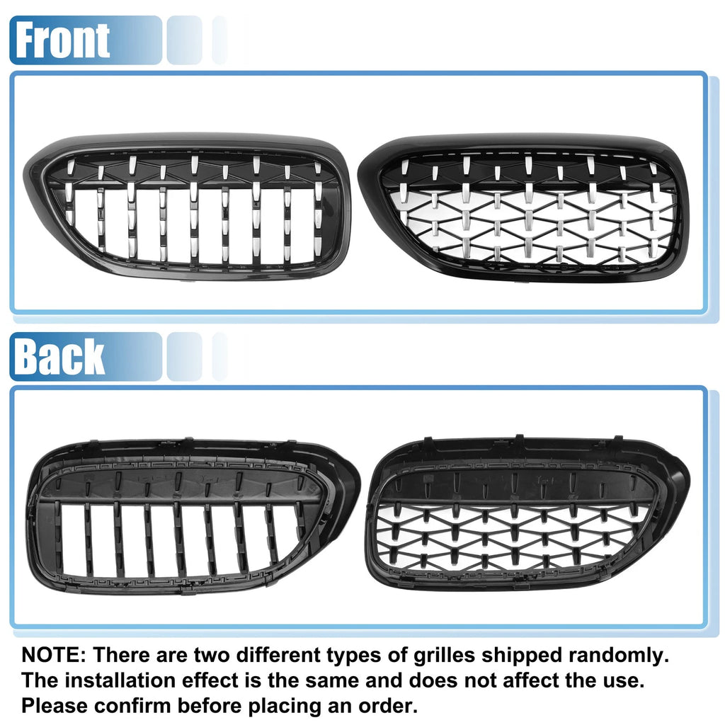 2X Front Hood Bumper Grille for BMW 530e 530i 540d 540i xDrive (2017–2023)