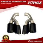 Stainless Steel Muffler Tail Tip Exhaust Pipe for Porsche Cayenne (2015–2023)