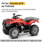 Handlebar Switch & Key Starter Relay Kit for Honda FourTrax 300 TRX300 (1990–1995)