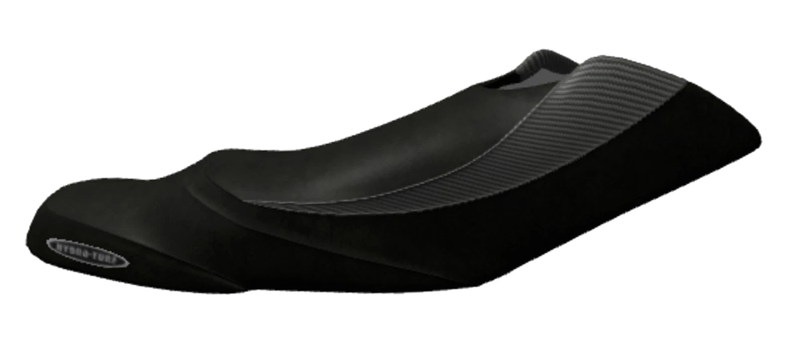 Hydro-Turf Seat Cover for SeaDoo RXP (2004–2008) Silver CF/Black Vinyl