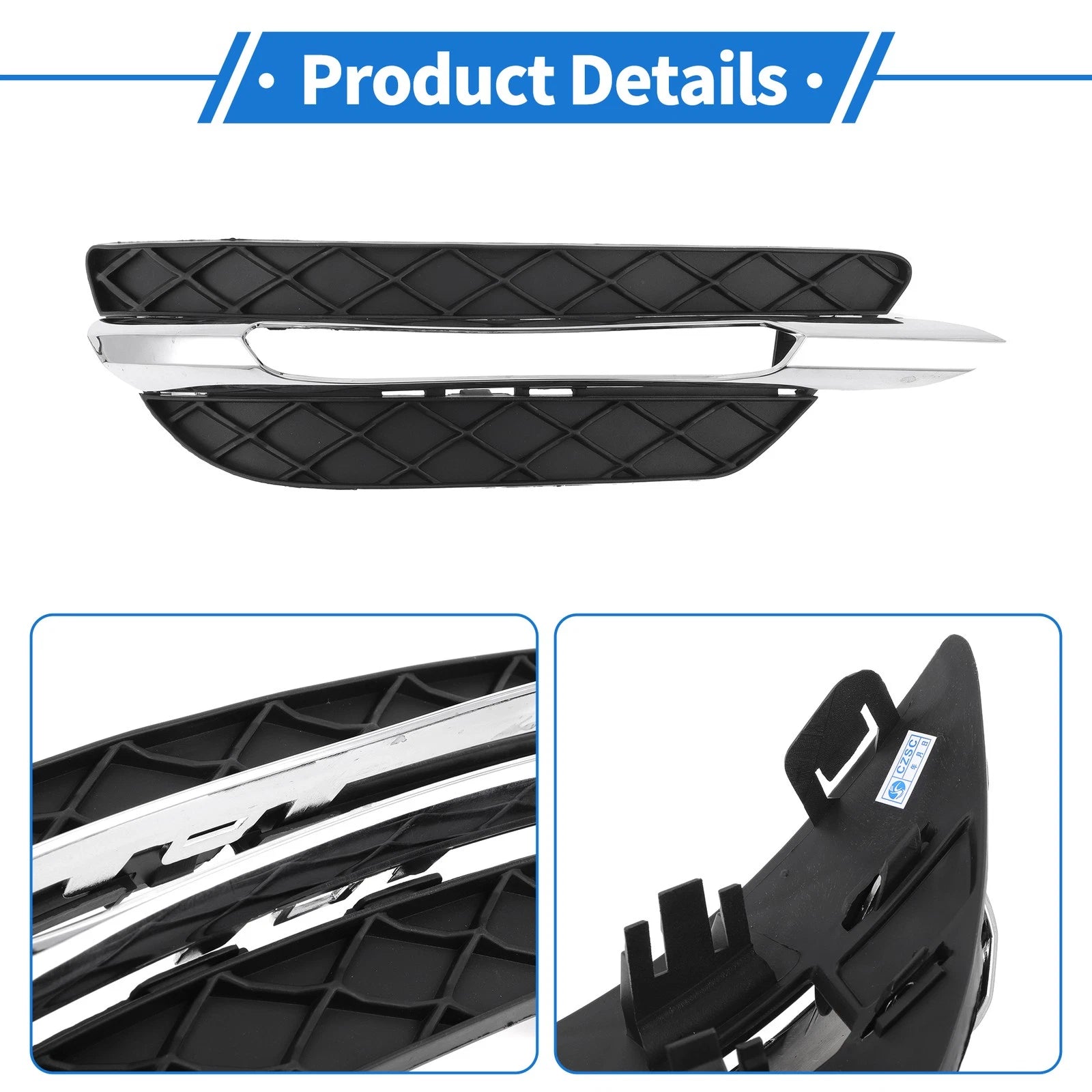1 Pc Fog Light Grill for Mercedes-Benz C300 (2008–2015) No. 2048803224