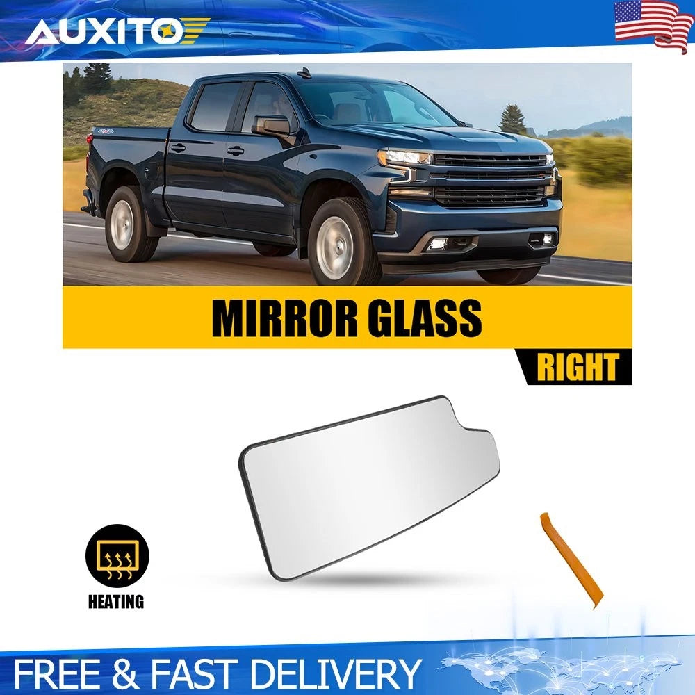 Heated Lower Mirror Glass Right for Chevy Silverado 2500HD 3500HD (2020–2021)