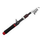 Telescopic Fishing Rod Set of 3 Medium Power 1.6m 1.8m 2.1m Travel Rod