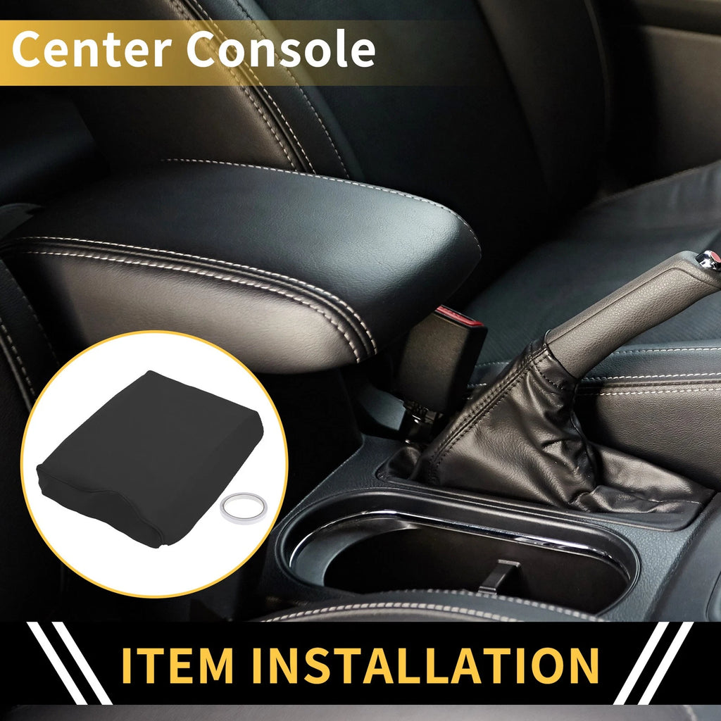 Center Console Lid Armrest Cover for Ford F-150 (2015–2023) Microfiber Leather