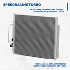 A/C Condenser for GMC Canyon, Chevrolet Colorado L4 L5 (2004–2012) 3014 Aluminum