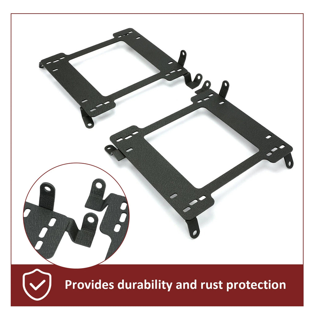 Set of 2 Racing Seat Base Bracket Rails for Subaru Impreza WRX STI (1993–2007)