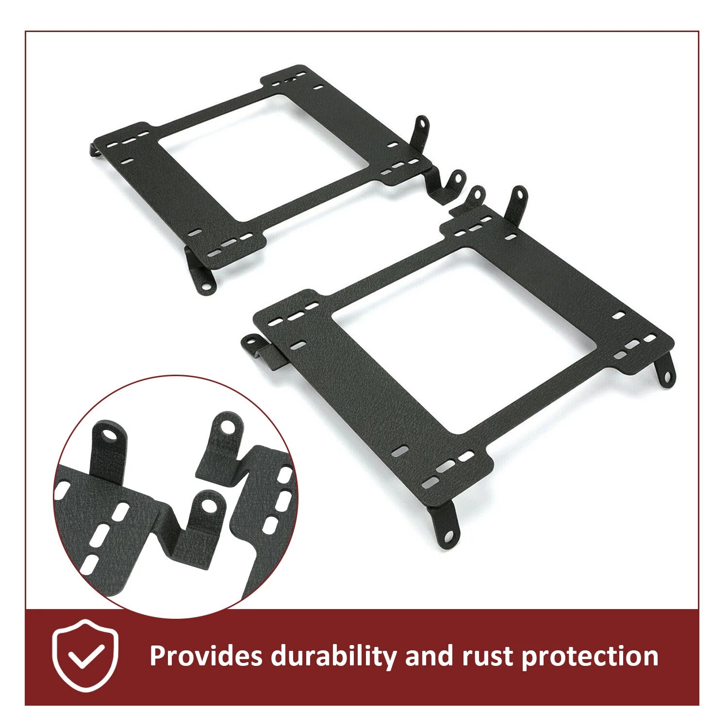 Set of 2 Racing Seat Base Bracket Rails for Subaru Impreza WRX STI (1993–2007)