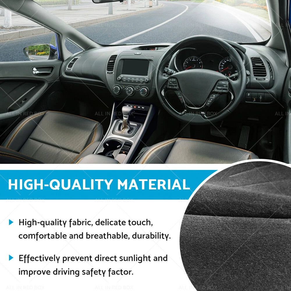 Dashboard Cover Dash Mat for Kia Cerato (2013–2018) Non-Slip
