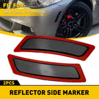 Smoke Pair Front Side Bumper Marker Reflectors for BMW 5 Series (2011–2016)