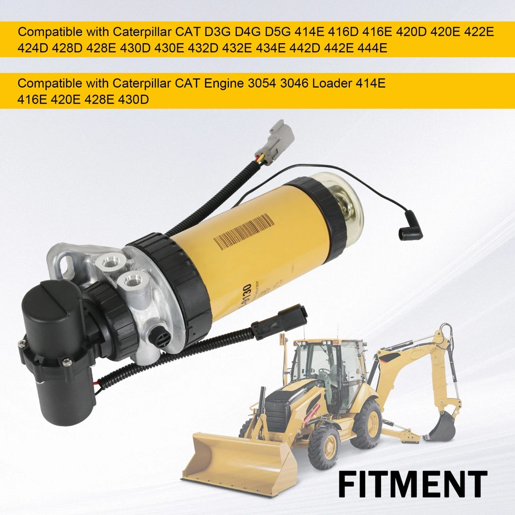 Fuel Pump & Filter Assembly for CAT 3054 3046 Loader