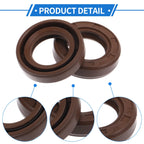 2X Oil Seal Rotary Shaft Seal   17x28x7mm FKM Rubber