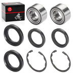 2Pcs Front Wheel Bearing & Seal Kit for Kawasaki Bayou 300/400 (1998–2008)