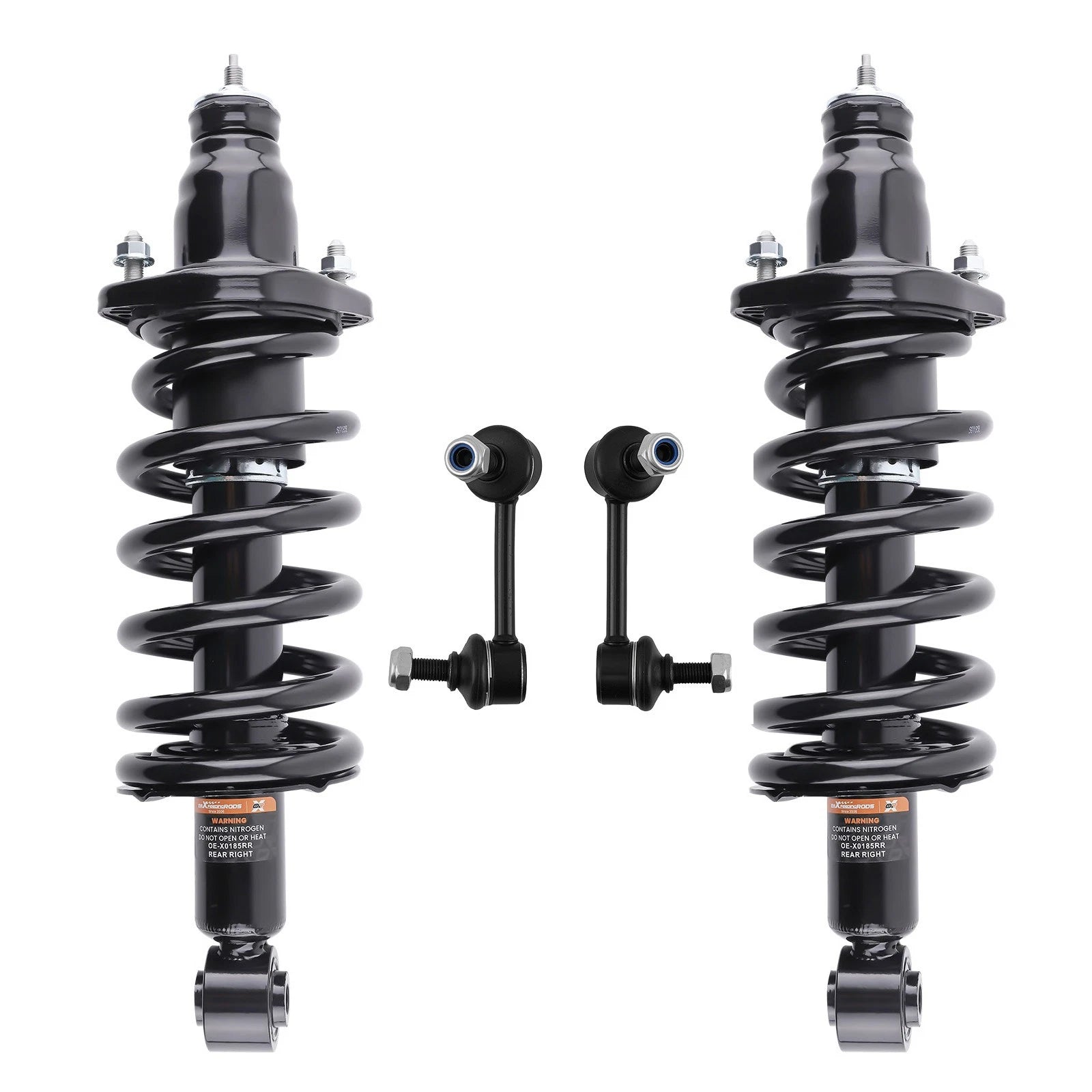 Set of 4 Rear Struts with Coil Springs for Honda CR-V (2002–2006)