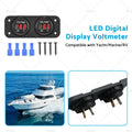 Digital LED Volt Meter for Marine Boat DC 12V-24V