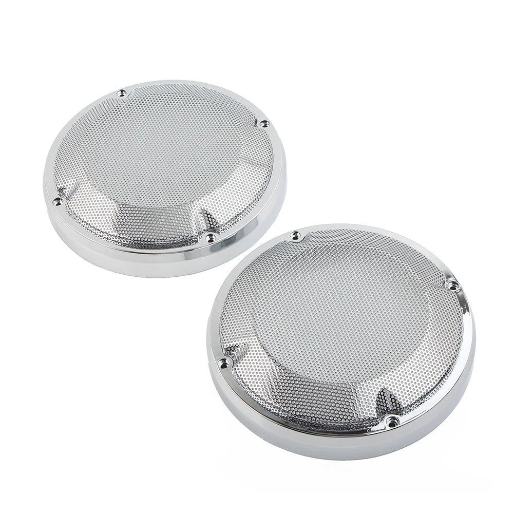6.5" Saddlebag Lid Speaker Grill Cover for Harley Touring Electra Glide (1983–2020)