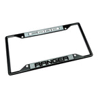 Black License Plate Frame for Ford Ranger (2011–2018)