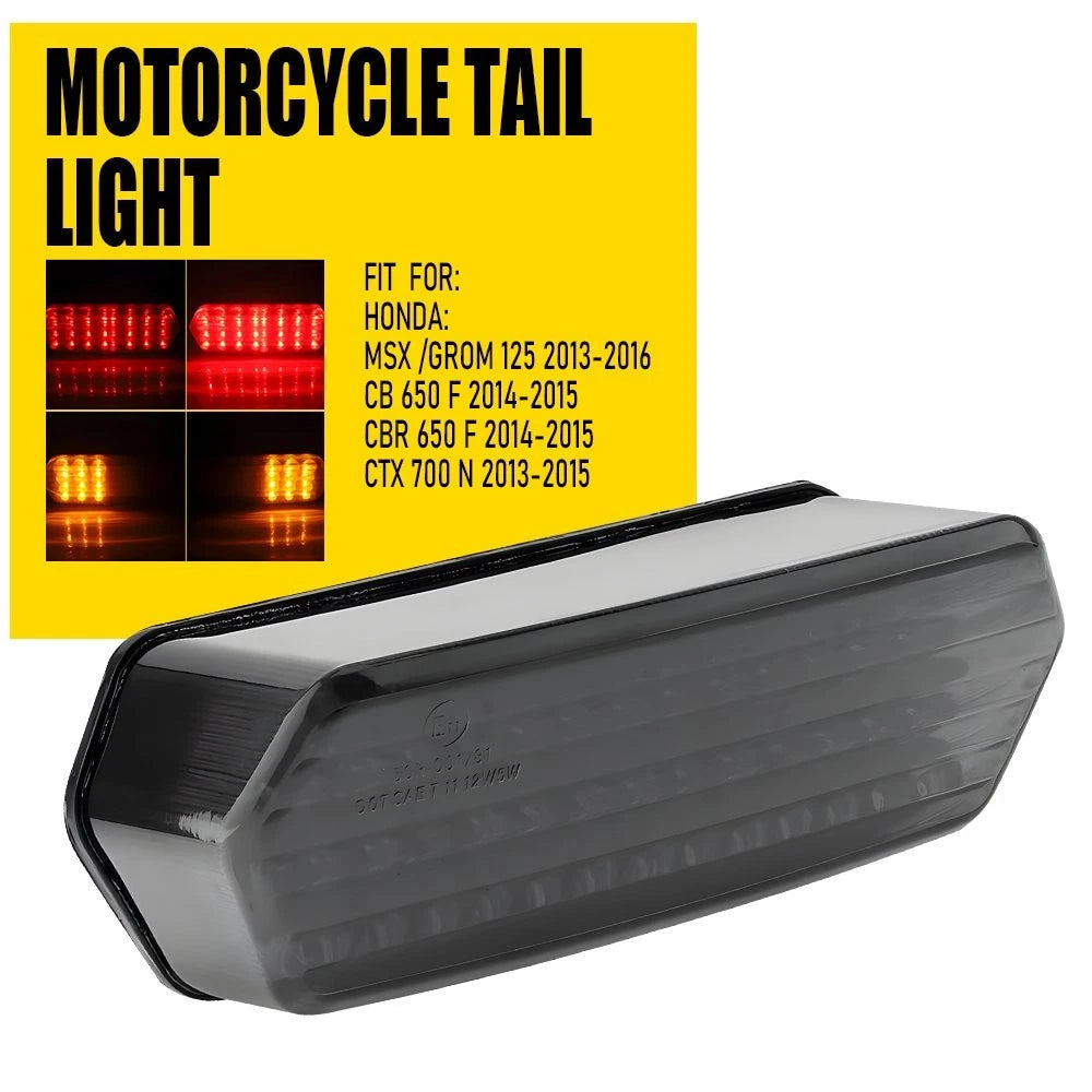LED Brake Tail Light Integrated Turn Signal for Honda Grom MSX 125 (2013–2023)