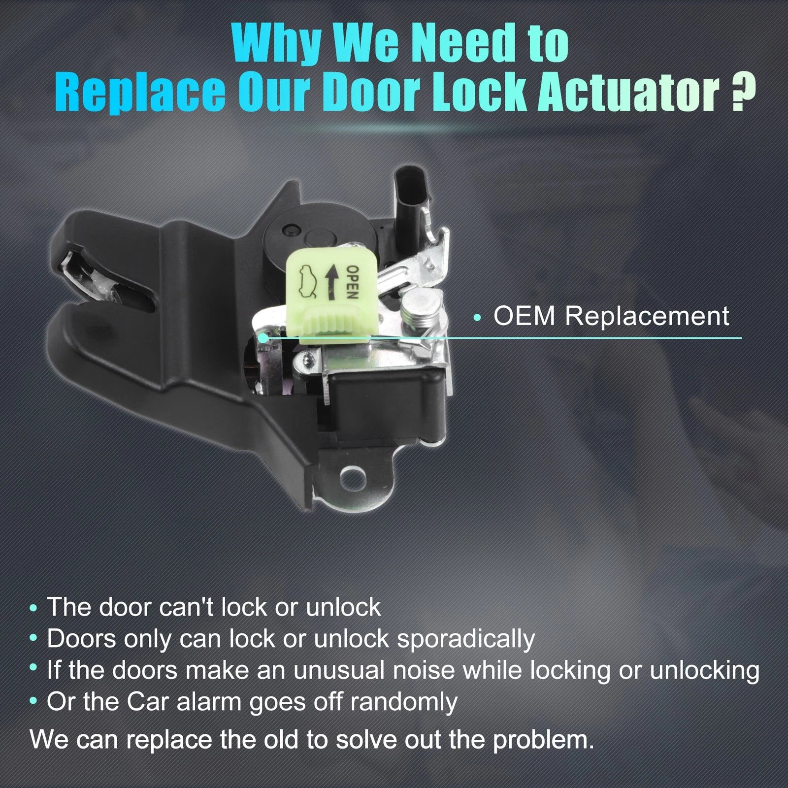 Rear Liftgate Door Lock Actuator Motor Assembly for Hyundai Sonata (2020–2022)