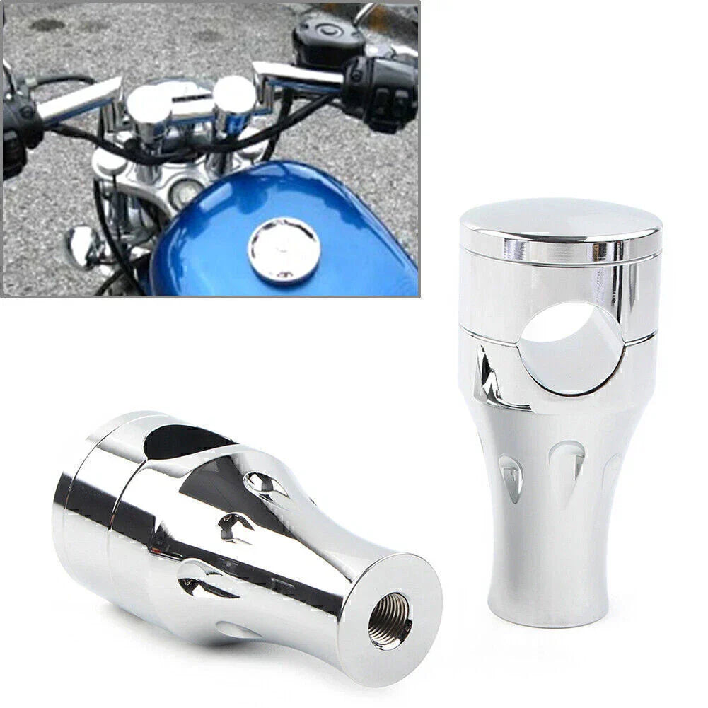 1" 25mm Handlebar Riser Clamps for Harley Honda Yamaha Kawasaki Suzuki