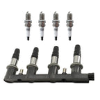 Ignition Coils + 4X Spark Plugs for Chevrolet Sonic (2012–2018) 55561655