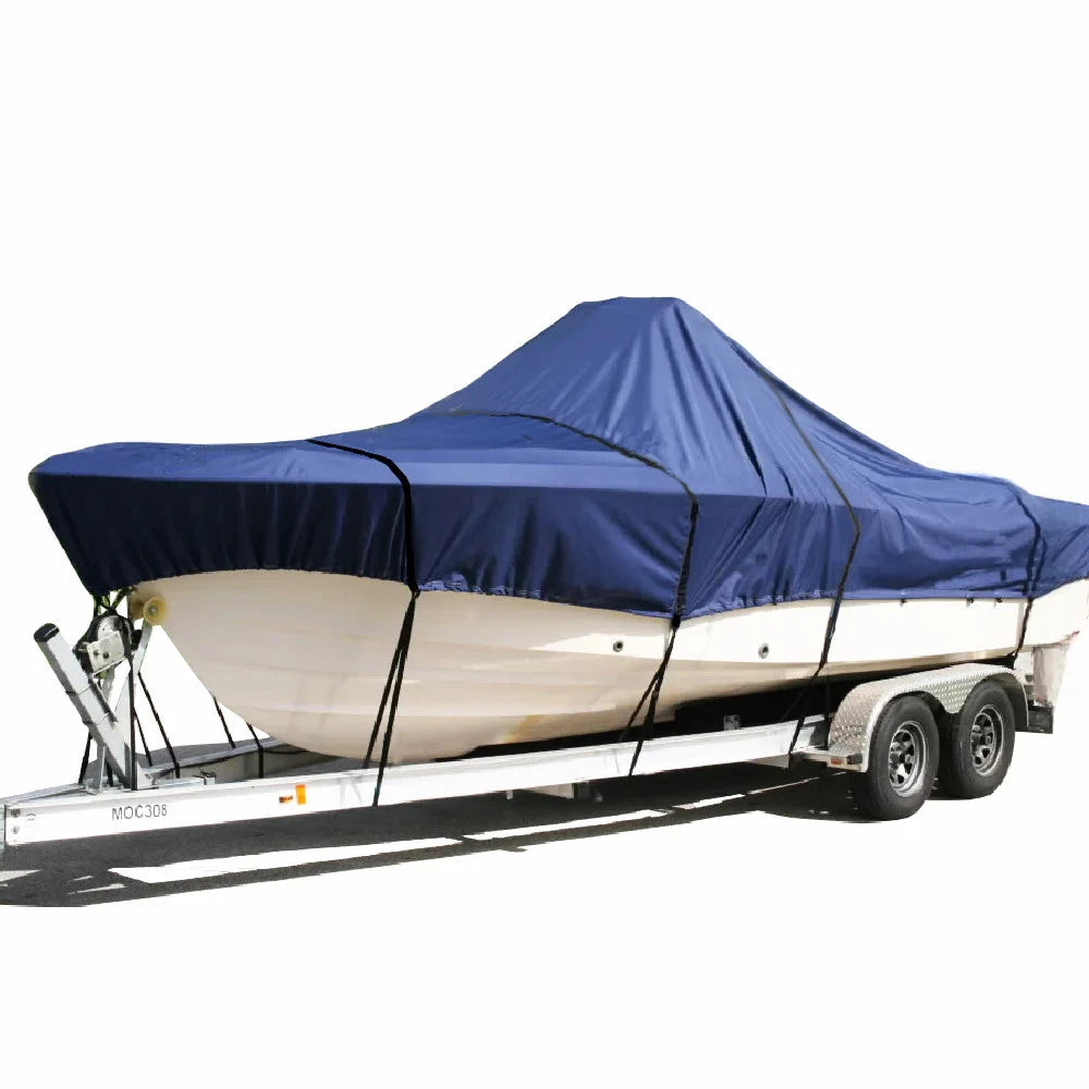 Boat Cover for Sea Hunt 180 Viper (Navy, 600D, Trailerable)