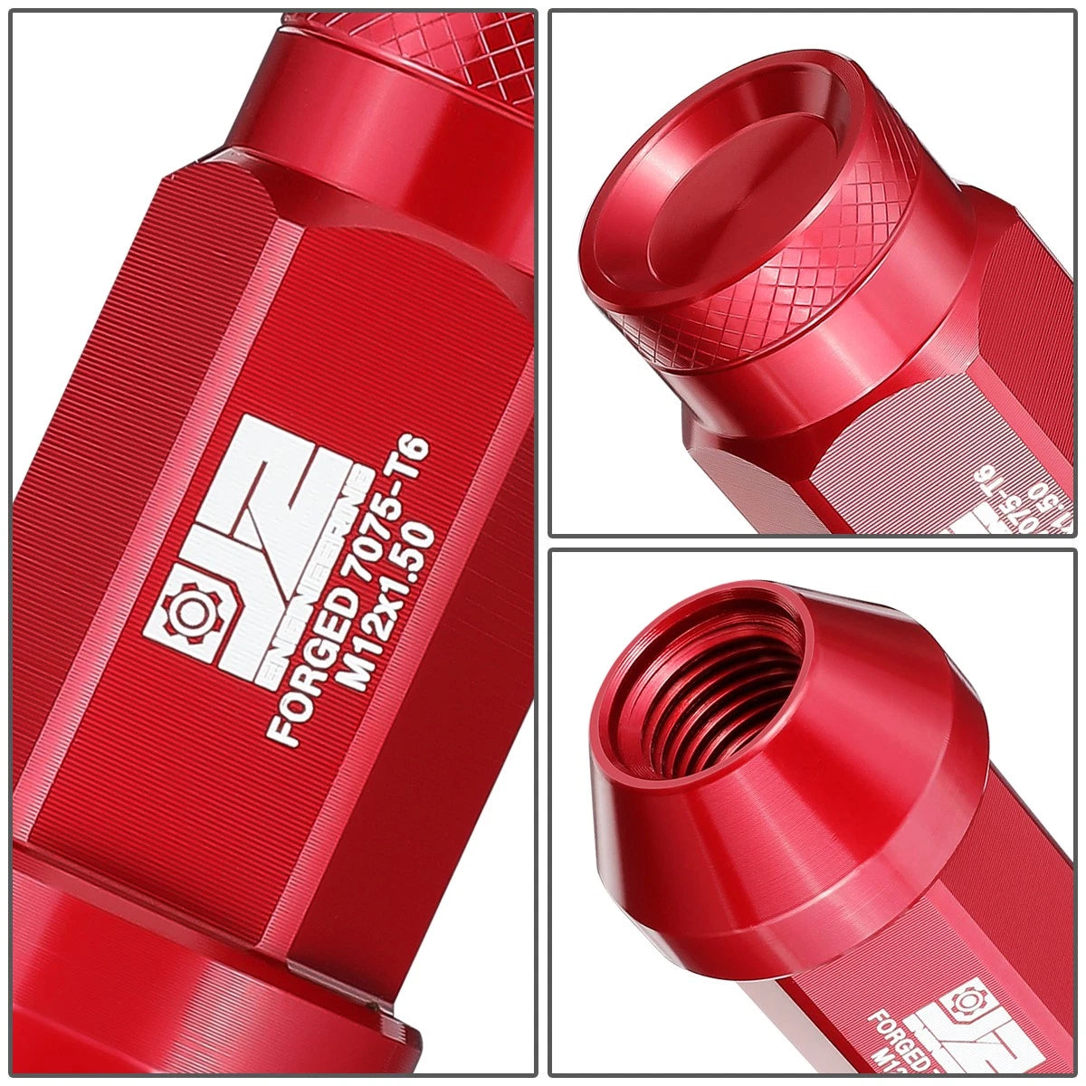 Set of 20 Closed End Lug Nuts M12 X1.5 24mm OD for J2 Engineering