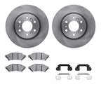 Set of 2 Brake Disc and Pad Kits for Chevy