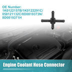Engine Coolant Hose Connector 1K0122157B/1K0122291C for Audi A6 (2021–2022)