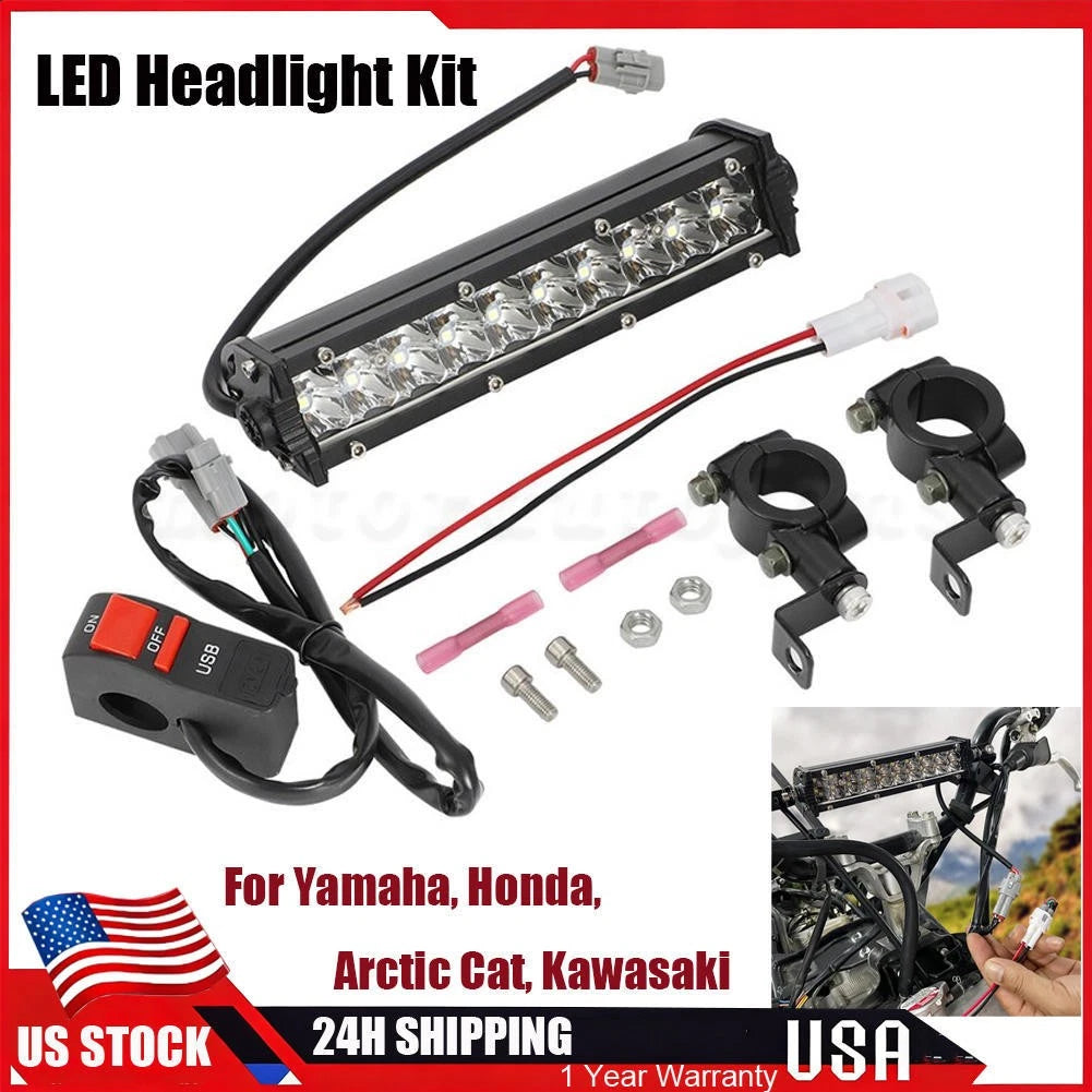 LED Headlight Light Switch Kit for Kawasaki KFX 50/90 (2003–2023)