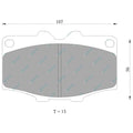 Front Disc Brake Pad Set for Landcruiser BJ42 FJ45 HJ45 HJ47 1980~84 40 Series