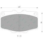 Front Disc Brake Pad Set for Landcruiser BJ42 FJ45 HJ45 HJ47 1980~84 40 Series