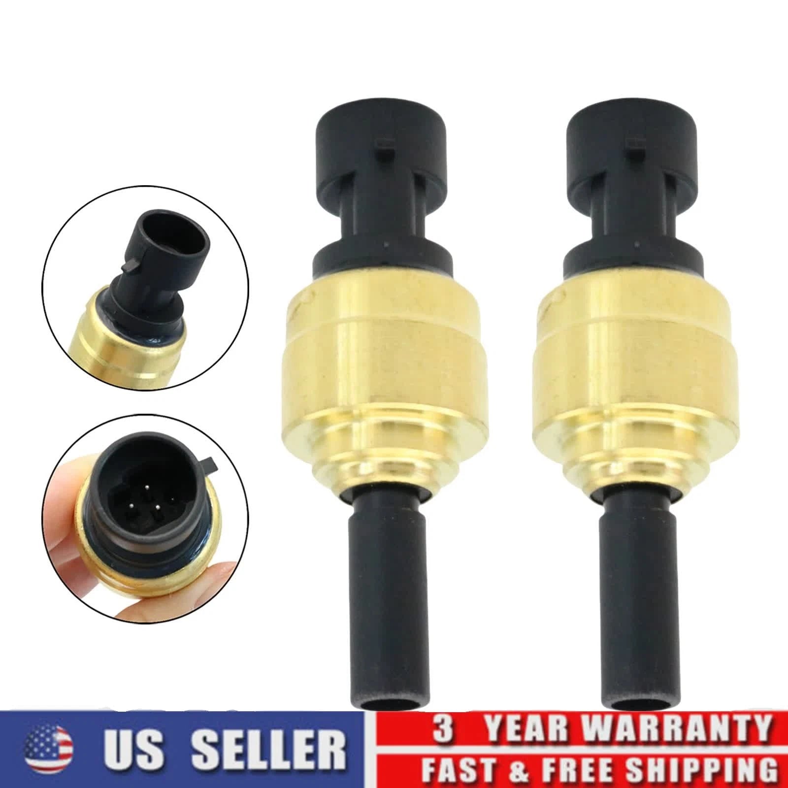 Set of 2 Pressure Sensors for Volvo Mack VT VN (20476992, 20824479, 64MT475M)