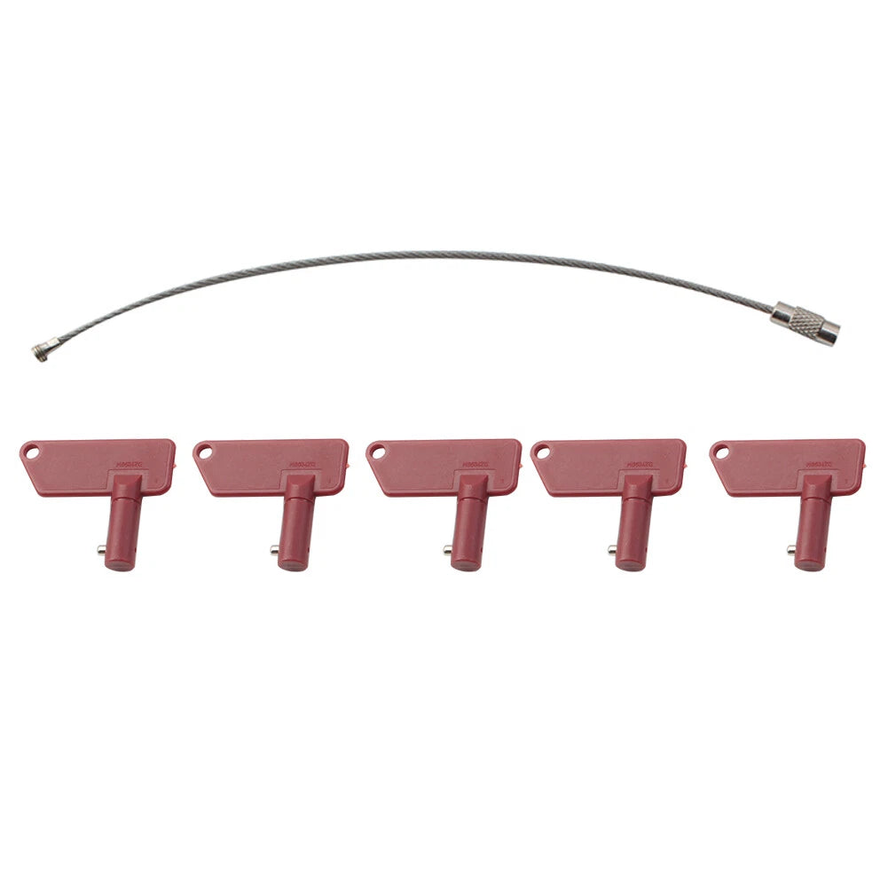 5X Ignition Key MS634212 for Terex Battery Disconnect Isolator