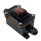 Inline Cord Switch 30A for Universal Use (IP65 Waterproof, Red Light)