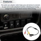Audio Aux Adapter Cable for Audi (AMI to 3RCA)